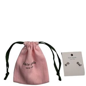 Kate Spade Ready Set Bow Rose Gold Earrings NWT